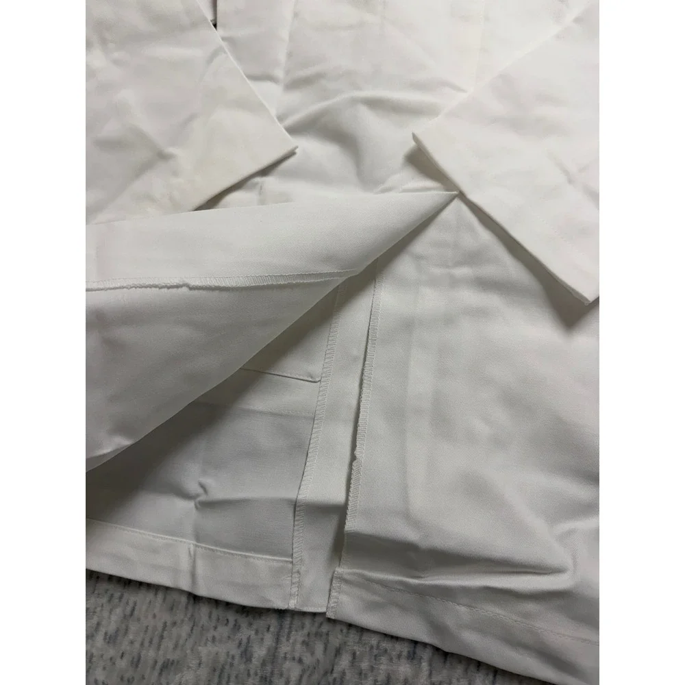 Landau‎ White Lab Coat Professional Medical Uniform Size 32 3224-WWT-32 NWT
